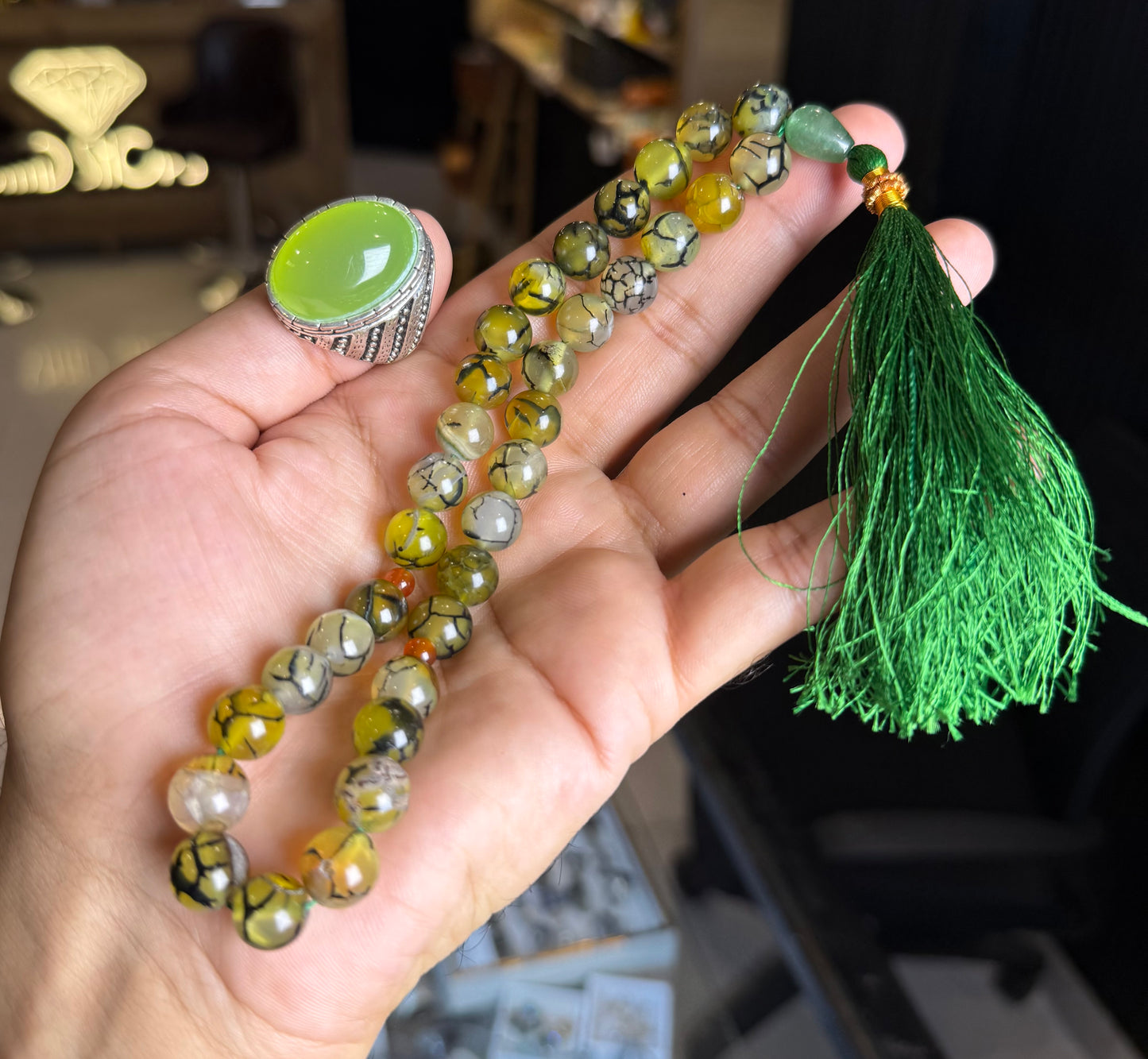 Exclusive Deal – Genuine Stone Ring + Dragon Stone Tasbih Set (Limited Time Offer)