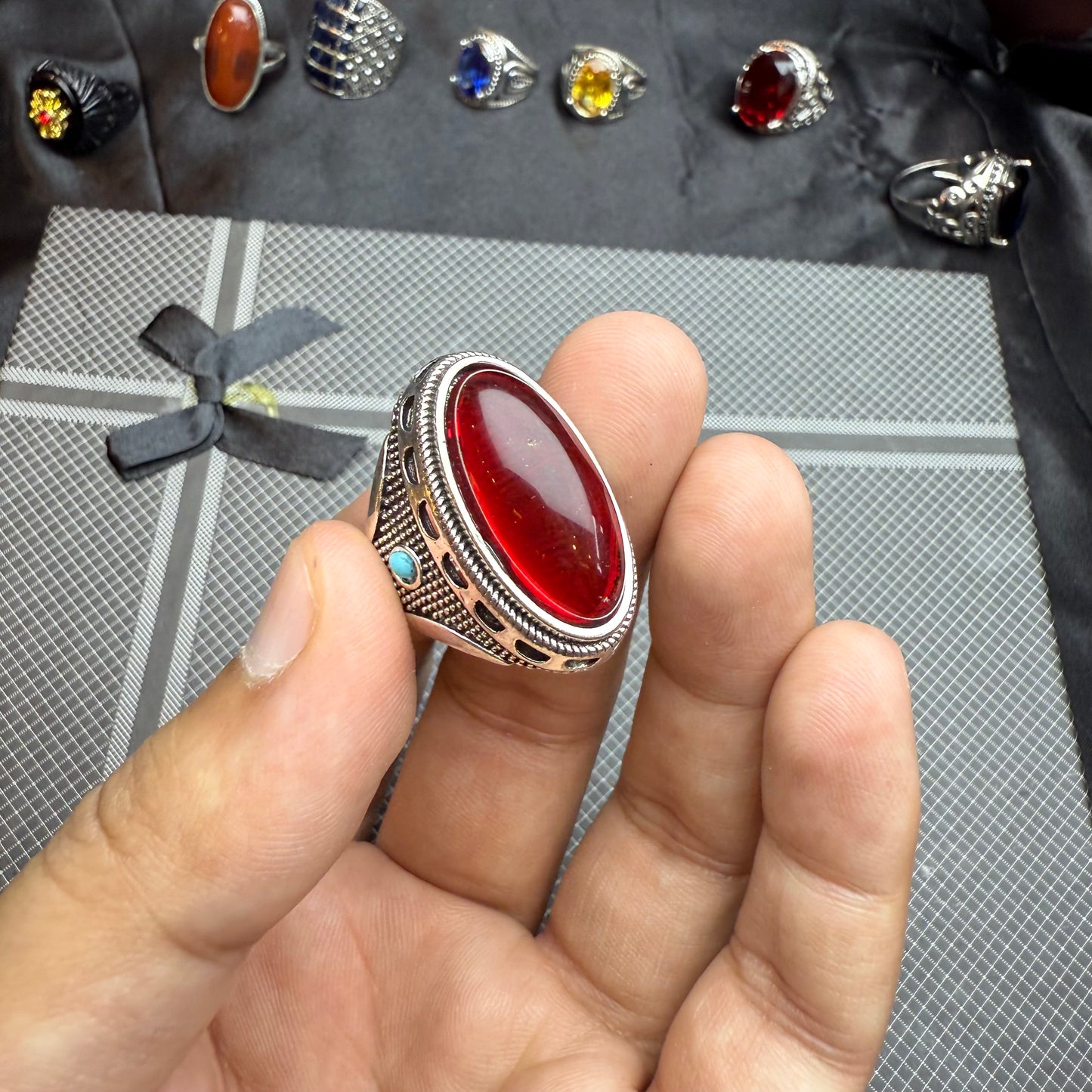 Anari Yaqoot Ring with Free Home Delivery