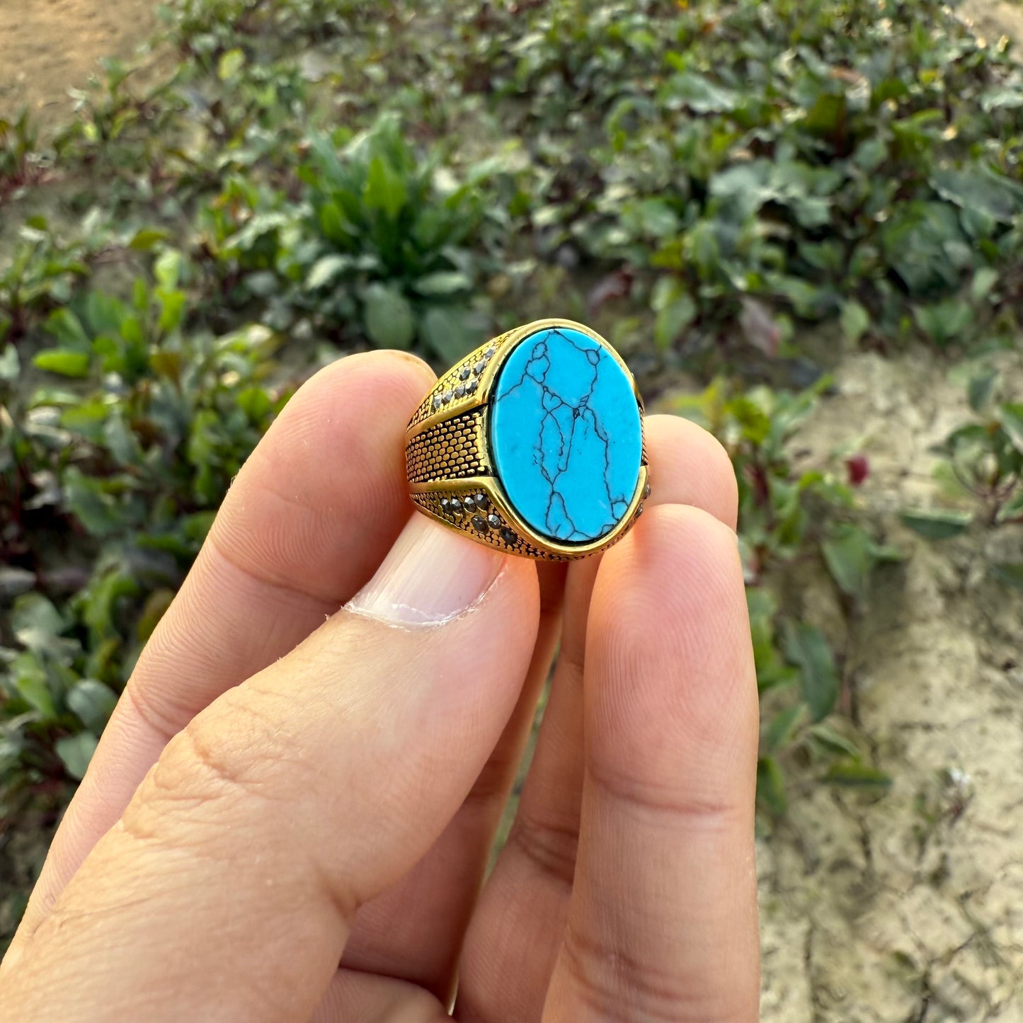 Feroza Clone Turkish Ring with Free Home Delivery