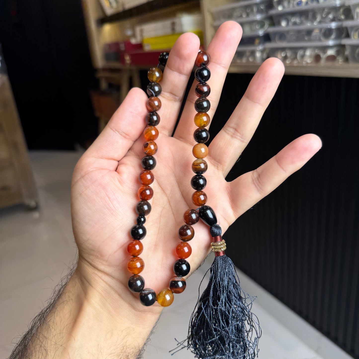 Sulamani Aqeeq Tasbih – 33 Prayer Beads with Free Home Delivery