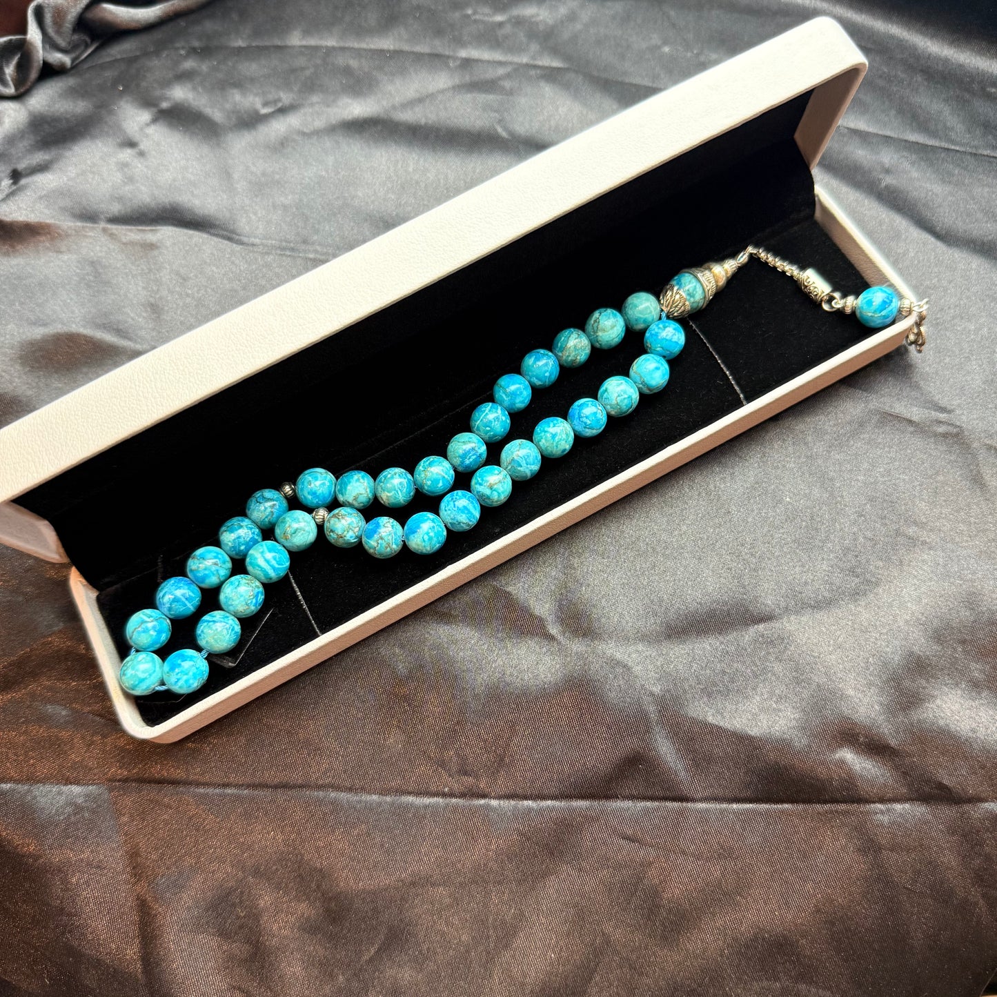 Irani Feroza Polished Tasbih – 33 Prayer Beads