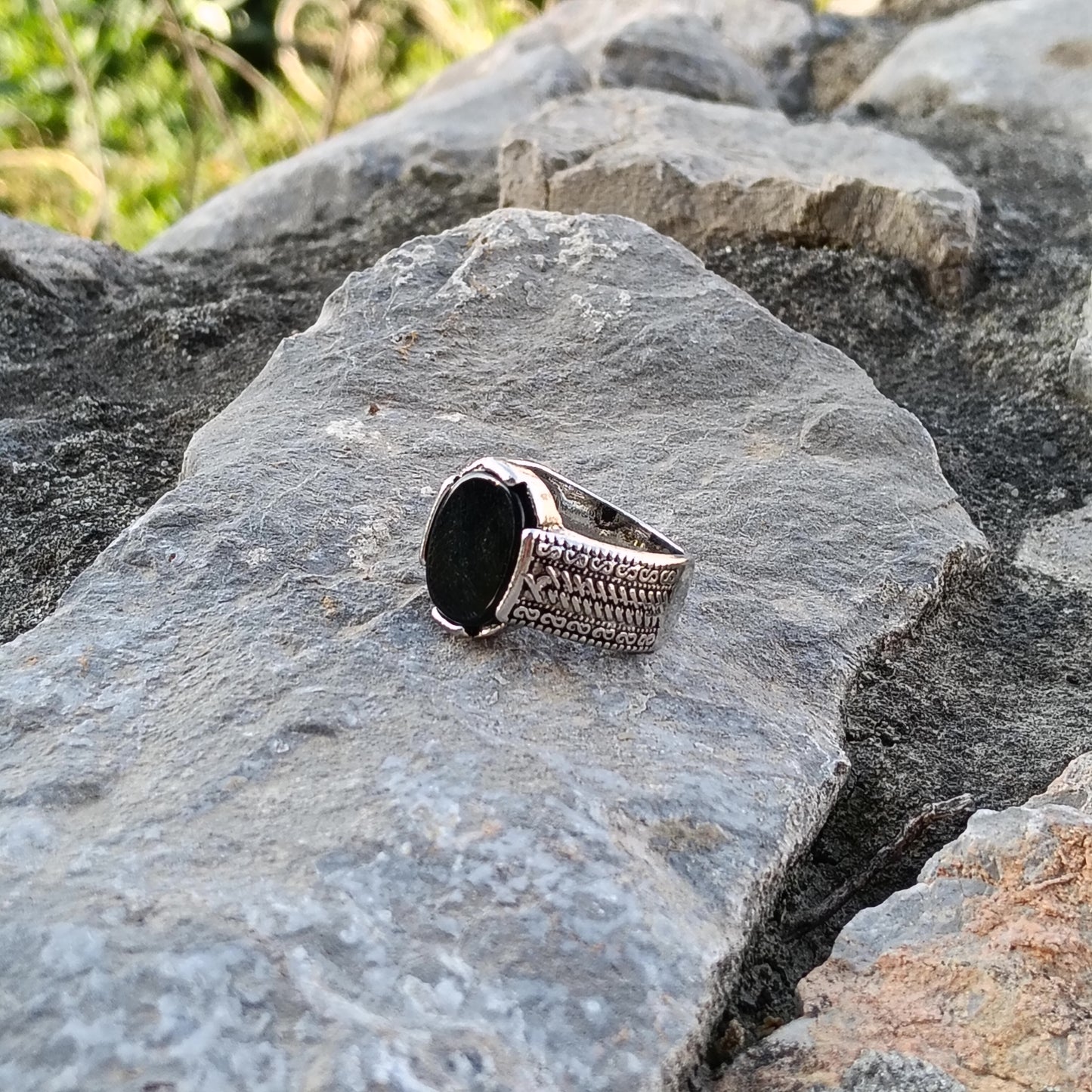 Black Zircon Ring β A Touch of Class and Mystery