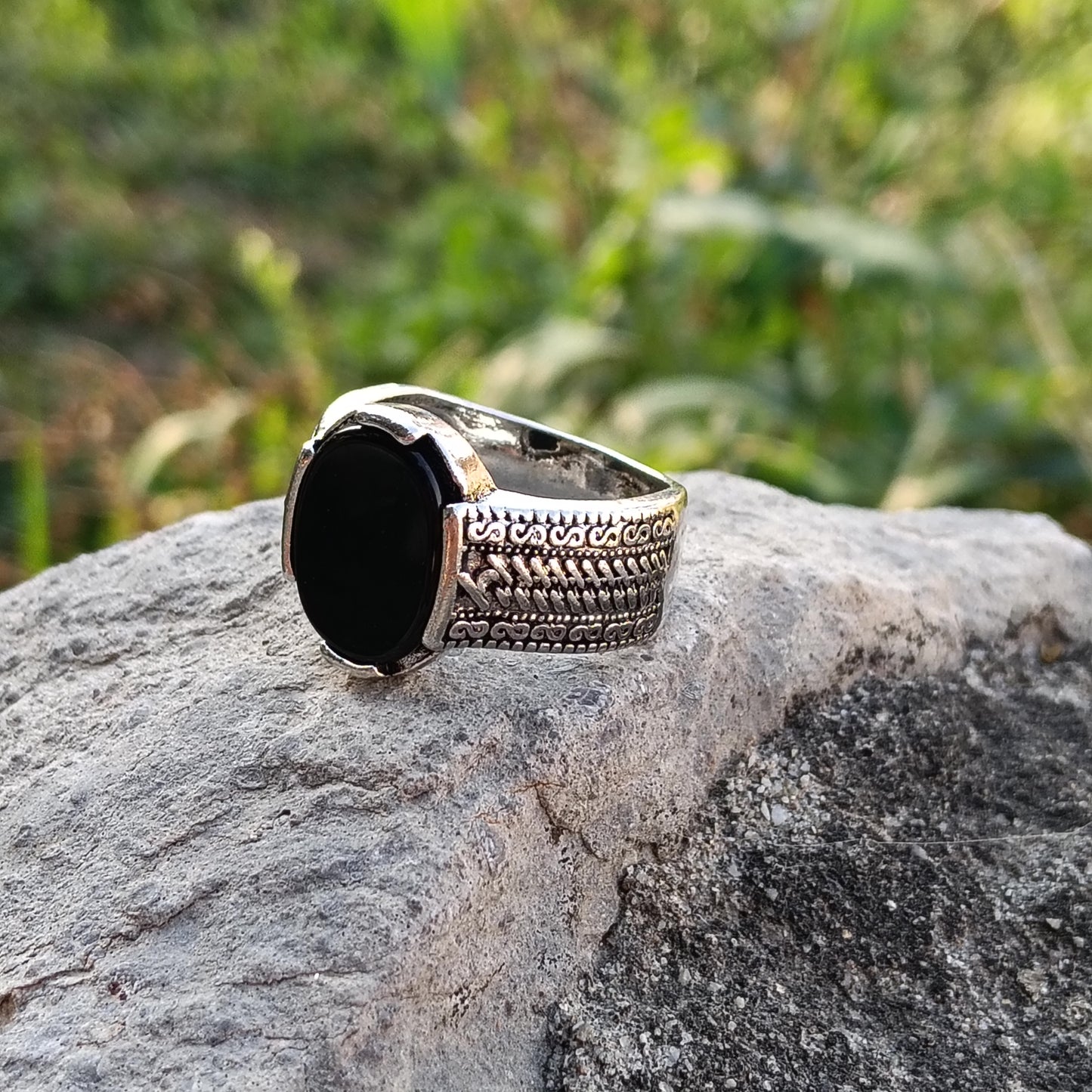 Black Zircon Ring β A Touch of Class and Mystery