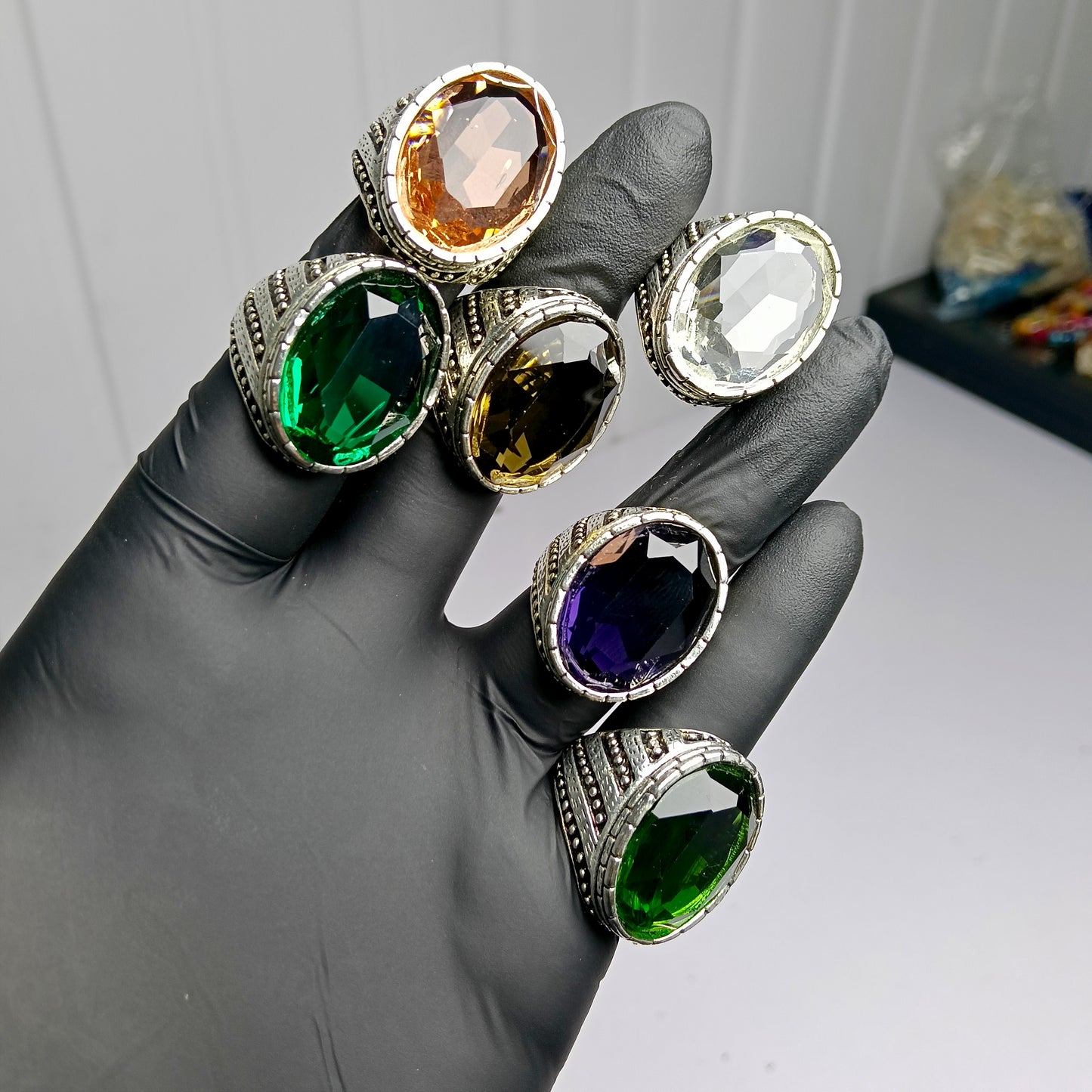 Deal of 6 Elegant Gemstone Rings – Free Home Delivery!