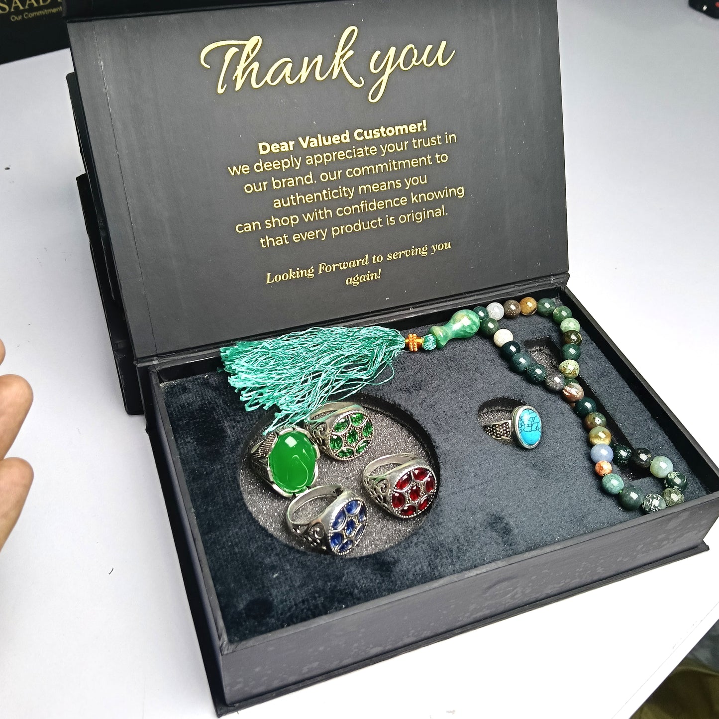 Eid Special: 5 Stunning Gemstone Rings Gift Set – Limited Time Offer!