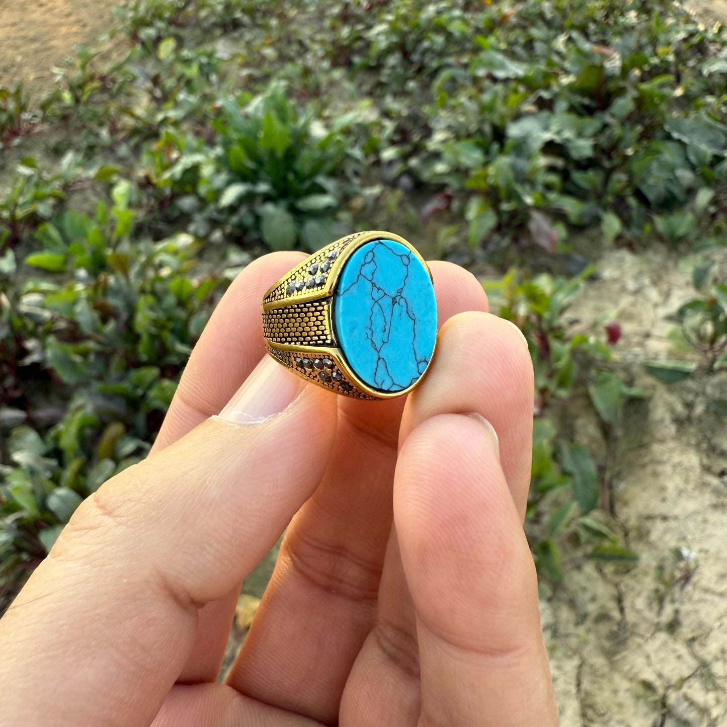 Feroza Clone Turkish Ring with Free Home Delivery