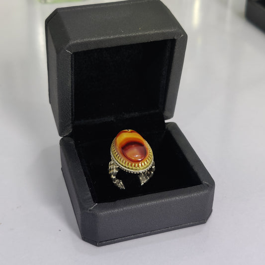 Sulamani Aqeeq stone Ring Handmade