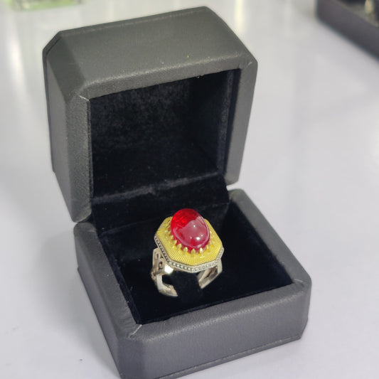 irani anari yaqoot Ring pure chandi handmade