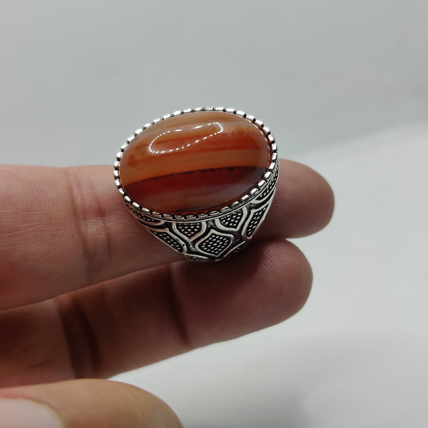 Yammni Aqeeq Ring Handmade