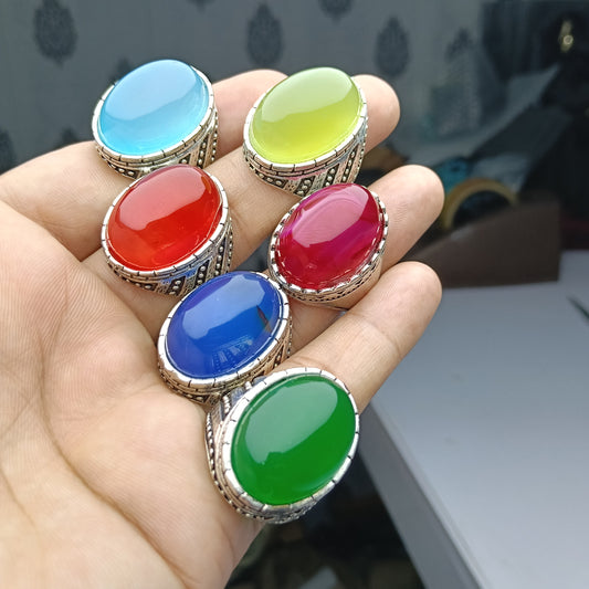 Deal of 6 Mix Color Gemstone Rings – Limited Time Offer!