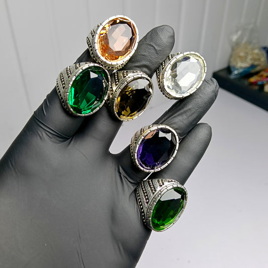 Deal of 6 Elegant Gemstone Rings – Free Home Delivery!