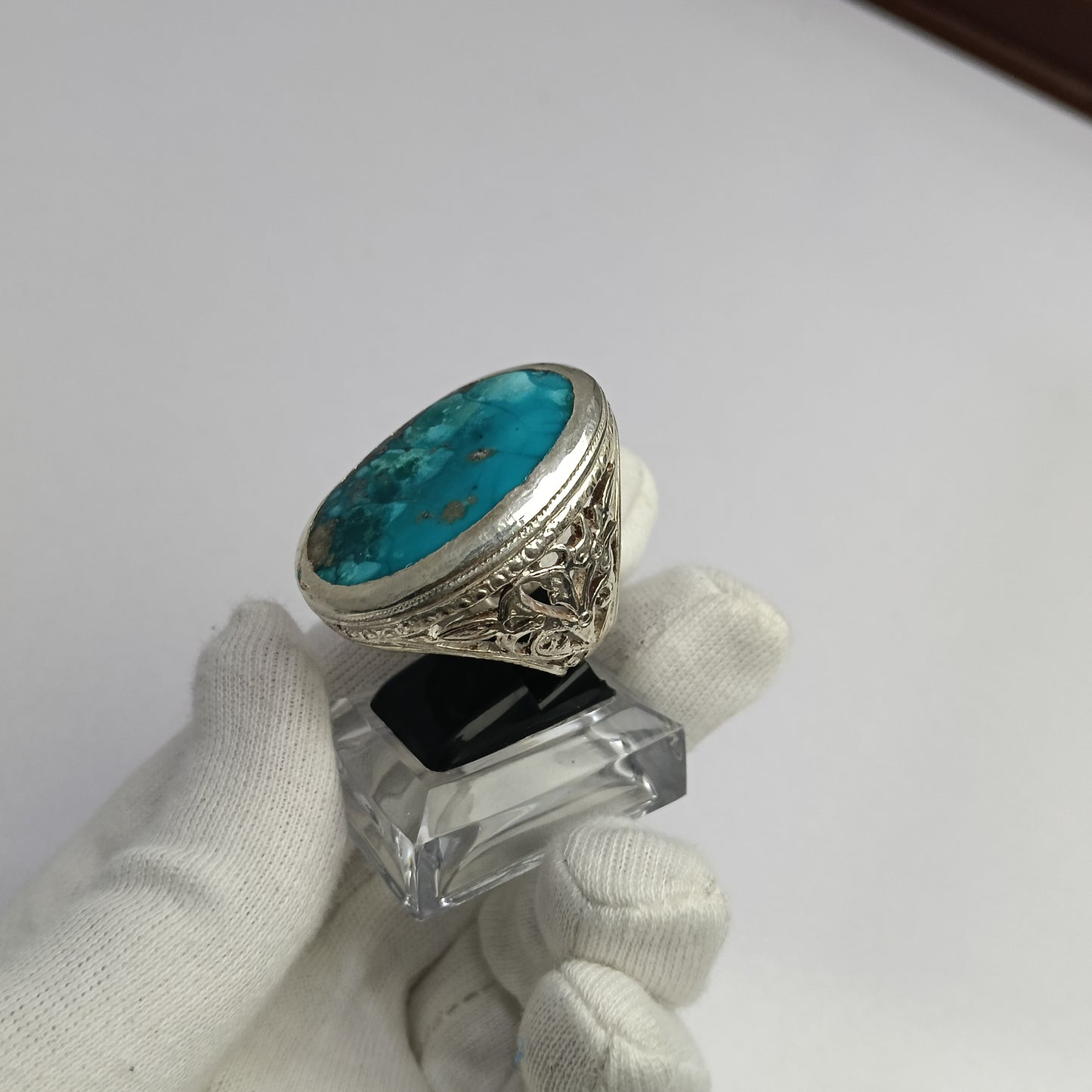 Irani Shejri Feroza Stone Ring in Premium Silver – Advance Payment Only