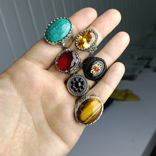 Beautiful Deal of 6 gemstone rings with free home delivery