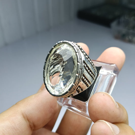 Classic White Zircon Ring – Shine with Elegance + Free Home Delivery